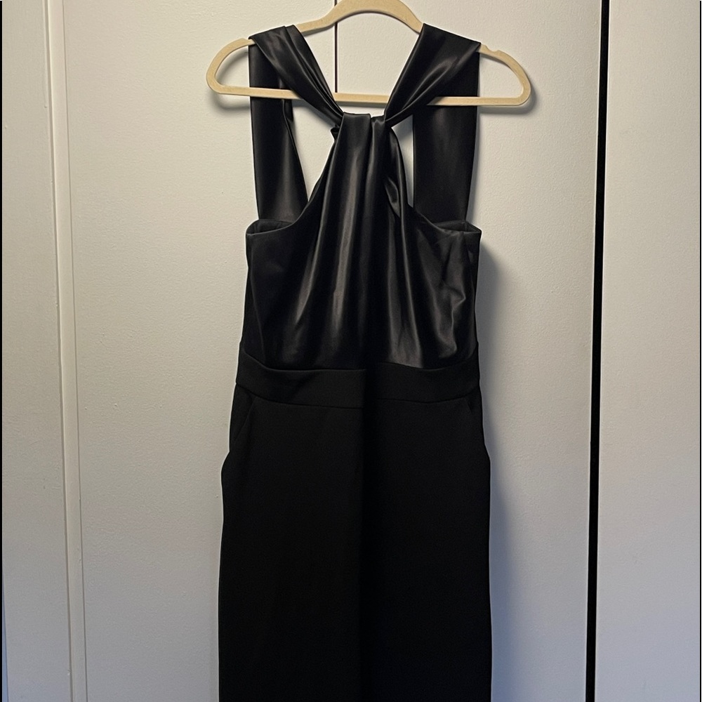 Eliza J Black Satin top jumpsuit